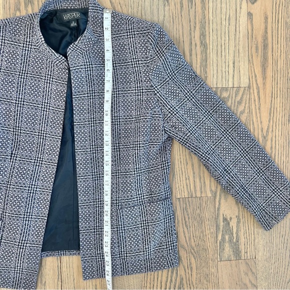 Kasper Vintage Women’s Wool Polyester Blend Blazer with Pockets Size 12 - Picture 11 of 14